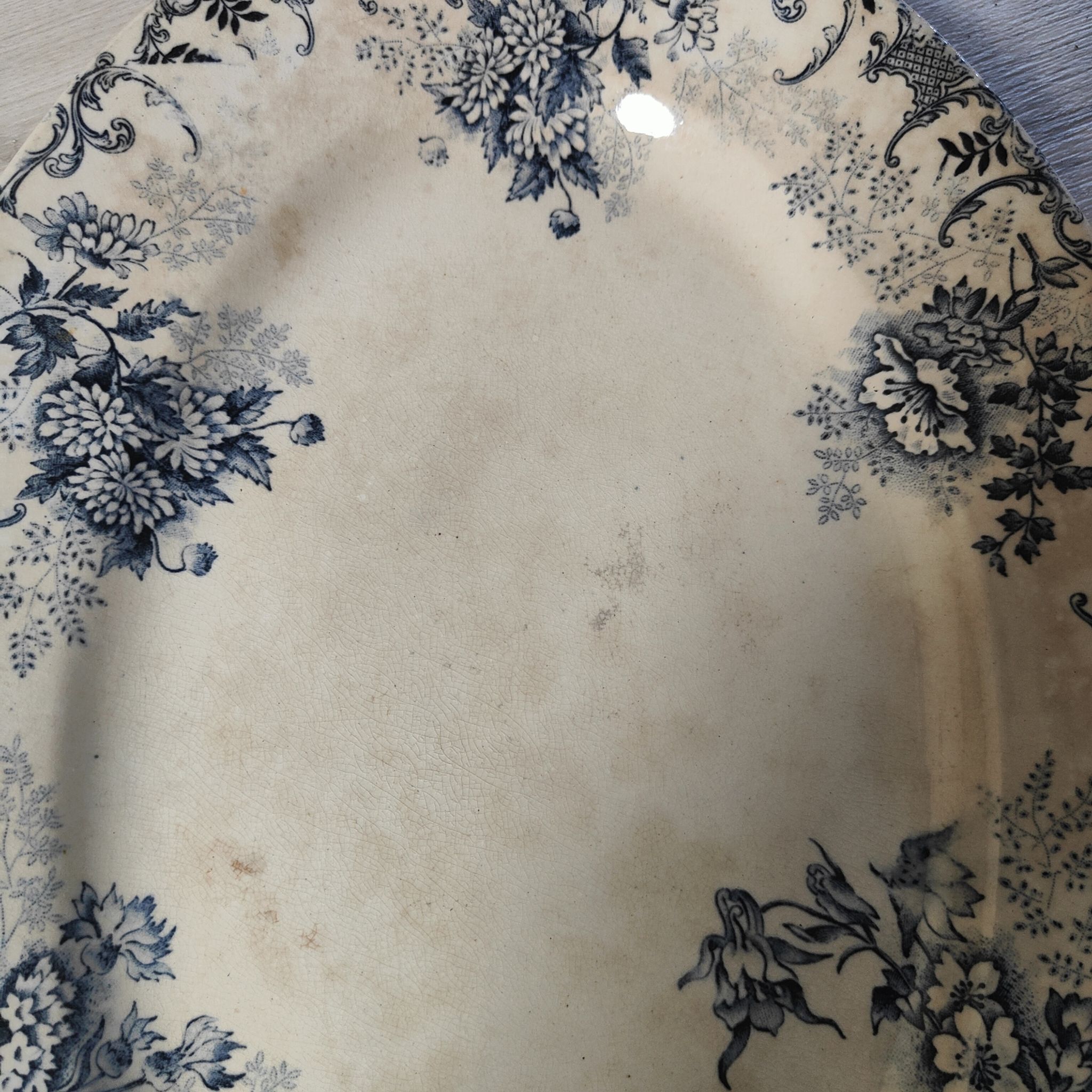 Plat ovale en terre de fer Choisy-le-Roi