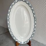 Plat ovale en terre de fer Salins