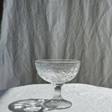 Set of 9 vintage ice cream cups with fruit patterns