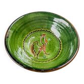 Handcrafted ceramic bowl by Tito Ubeda, Spain. Rooster motif.