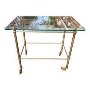 Desserte vintage en verre