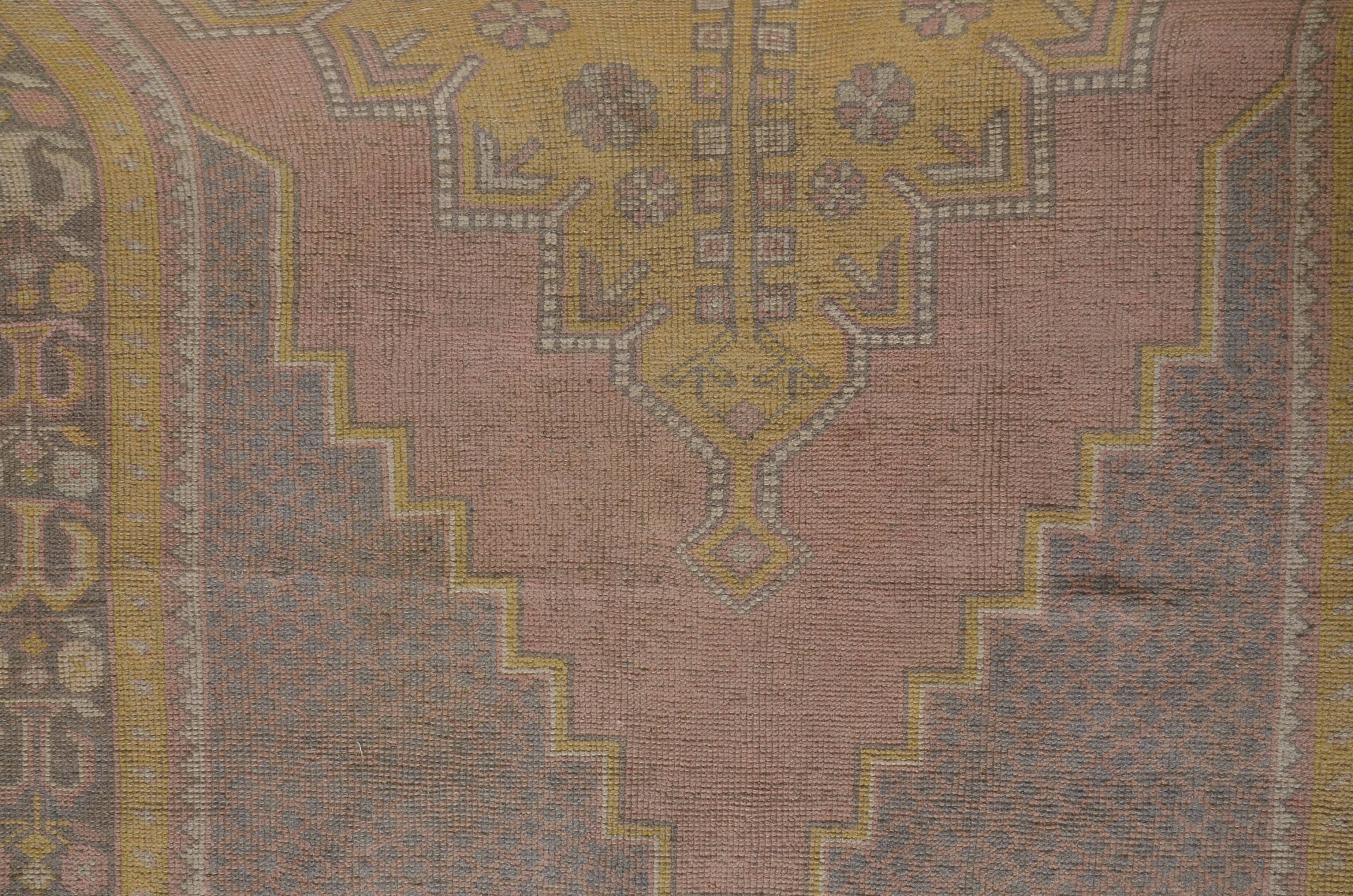 Oversize Oushak Vintage Wool Rug sku 840