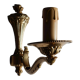 Brass wall lamp chandelier a flame