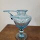 Biot blue candle holder