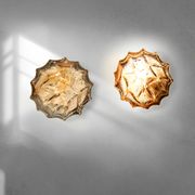Rare pair of Murano glass wall sconces by Mazzega