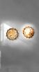 Rare pair of Murano glass wall sconces by Mazzega