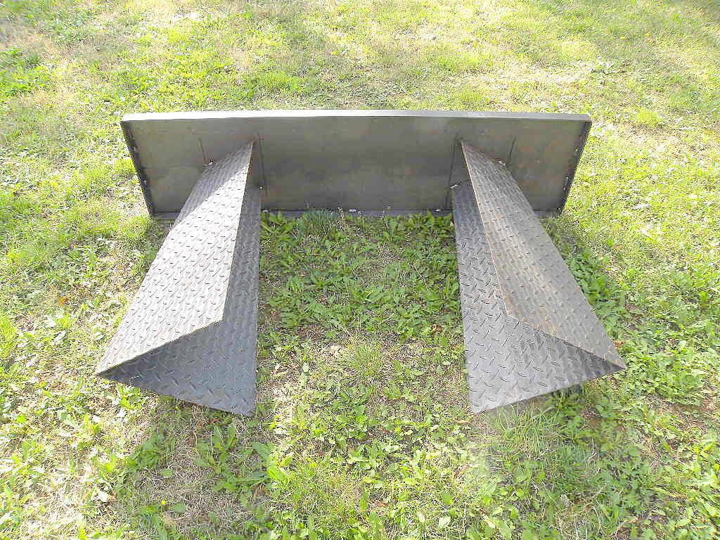 Pair of metal consoles