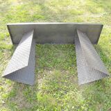 Pair of metal consoles