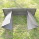 Pair of metal consoles