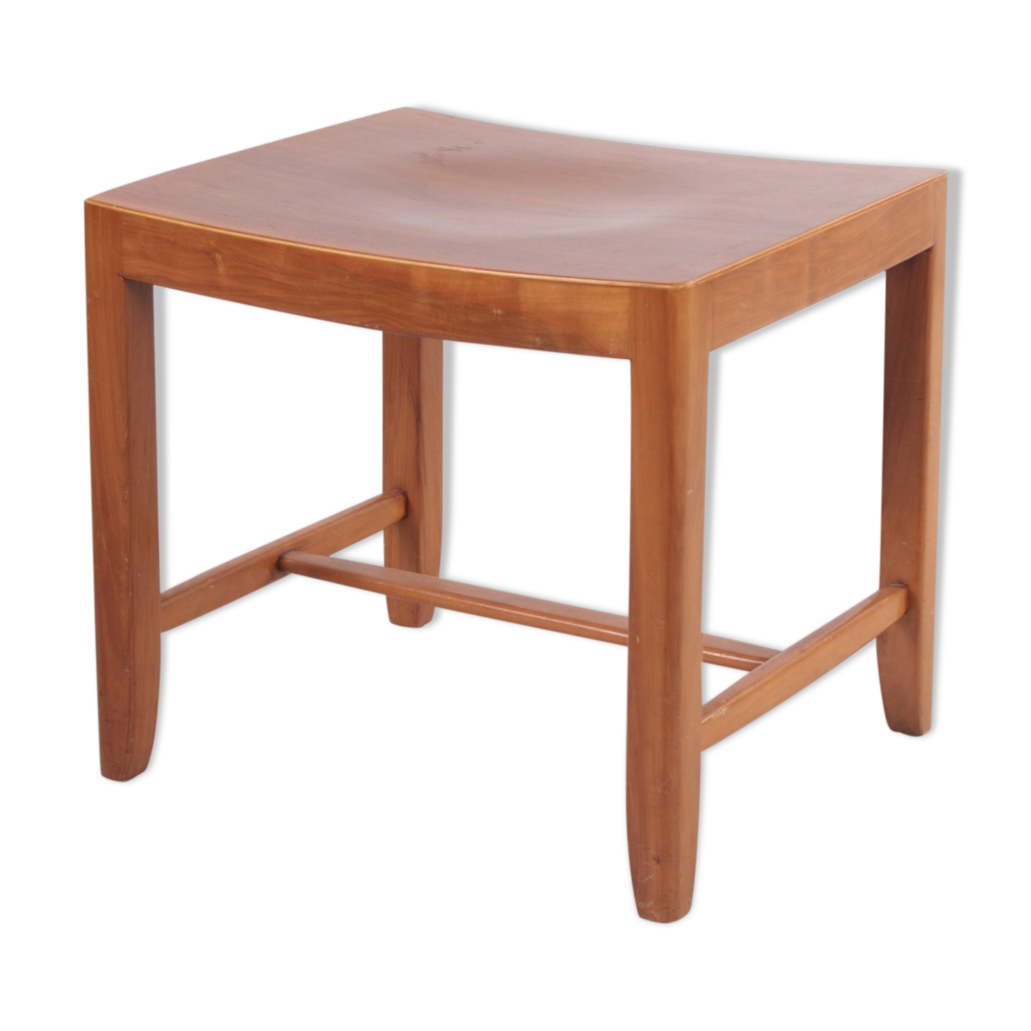Danish beech wood sidetable / stool, 1960s