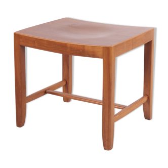 Danish beech wood sidetable / stool, 1960s