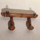 Former vintage wall hanger 2 turned wooden pads