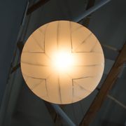 Suspension Art Déco XXL, années 1930