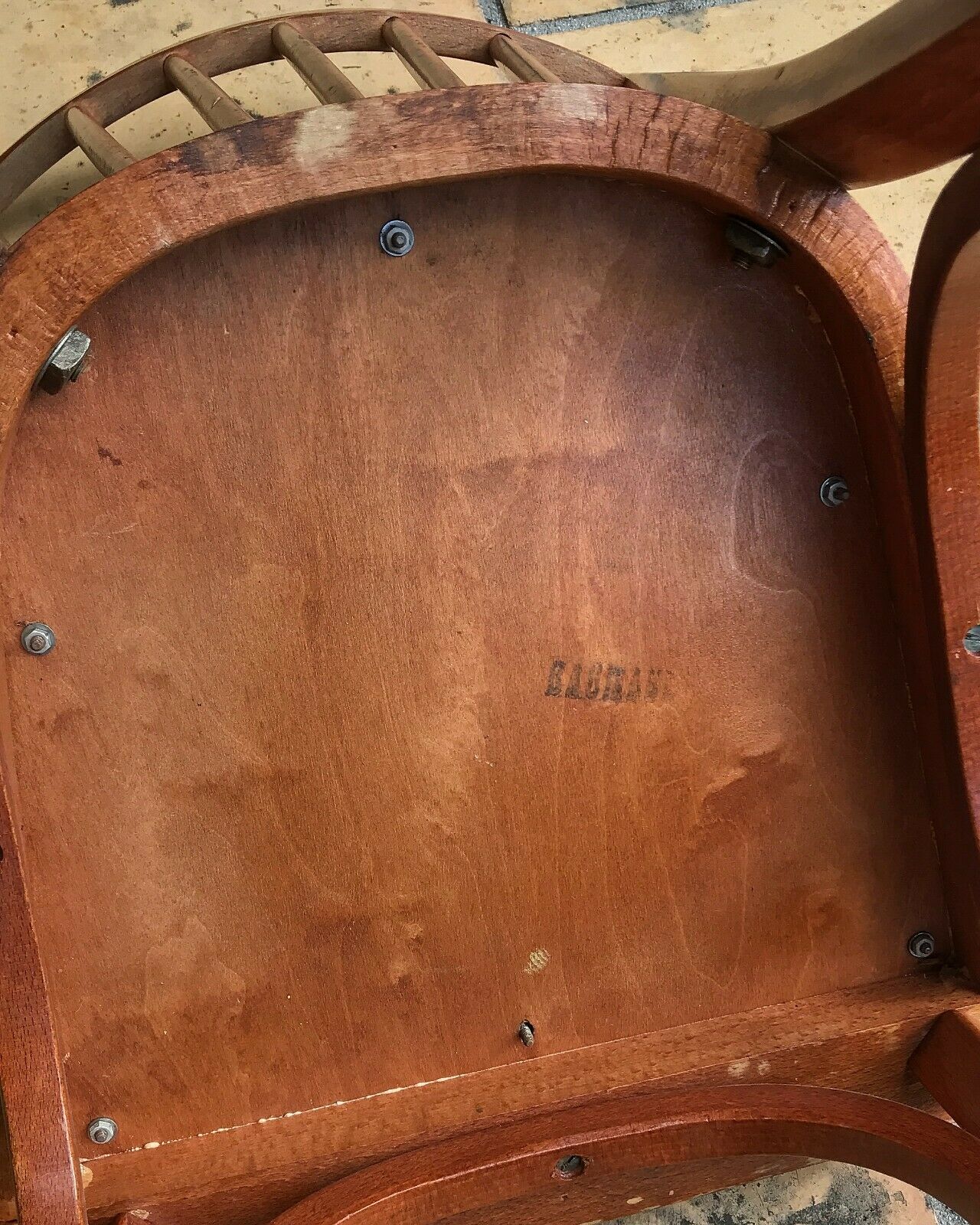 Pair of Baumann bistro chairs 1950