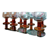 Luminarc retro amber glass
