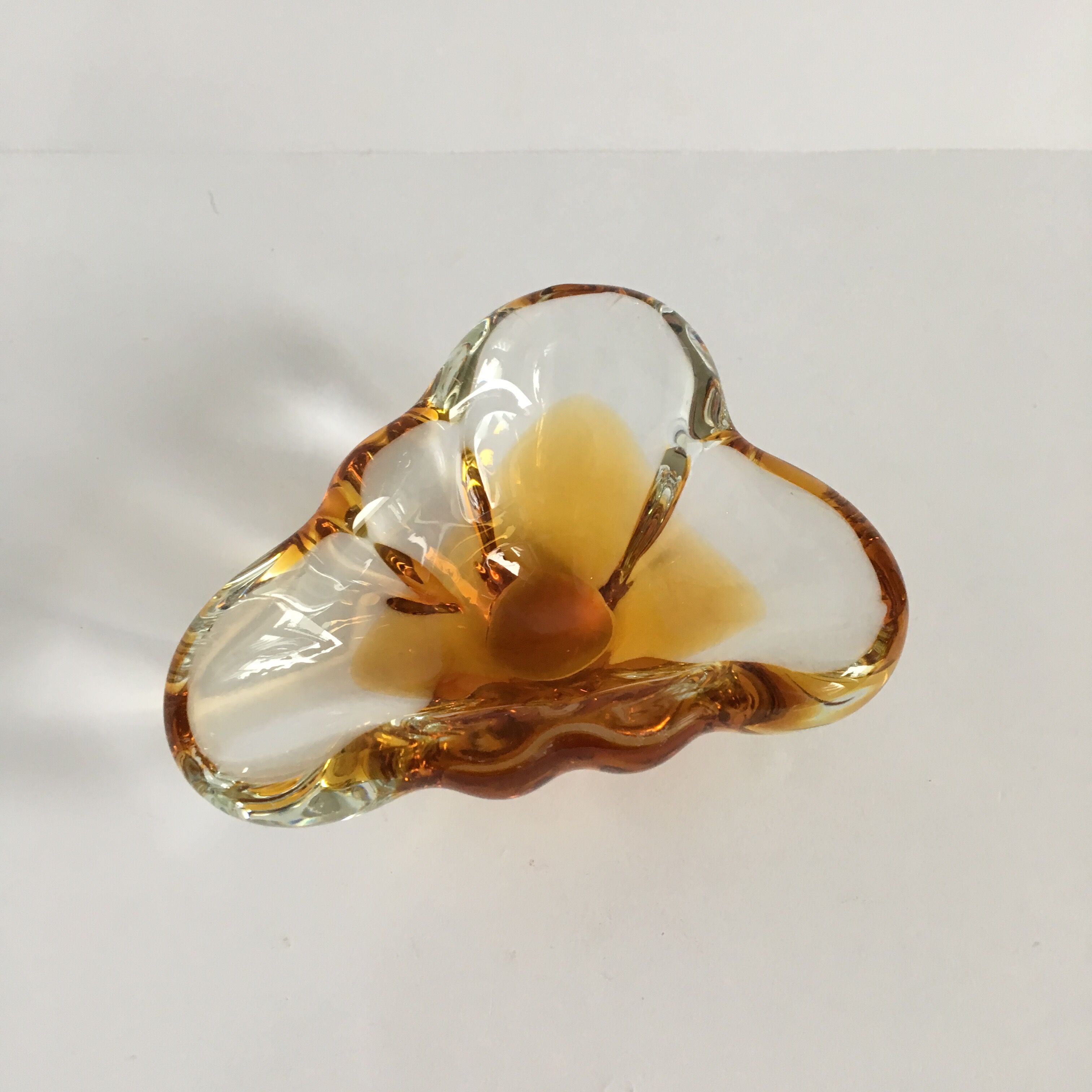 Ashtray by Jozef Hospodka for Chribska Sklarna, 1960