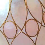 Mother-of-pearl and brass pendant light