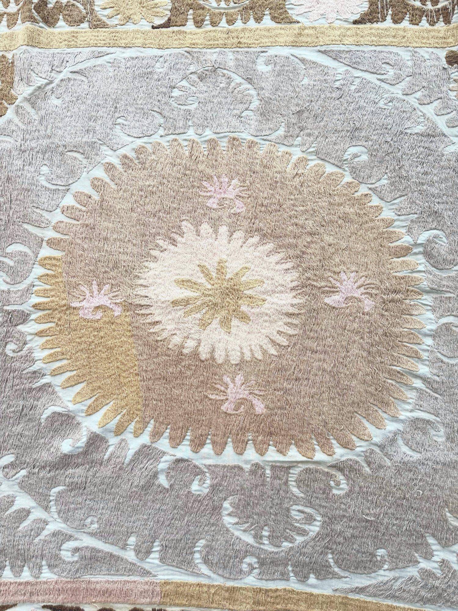 Vintage hand-embroidered tablecloth 139x148 cm