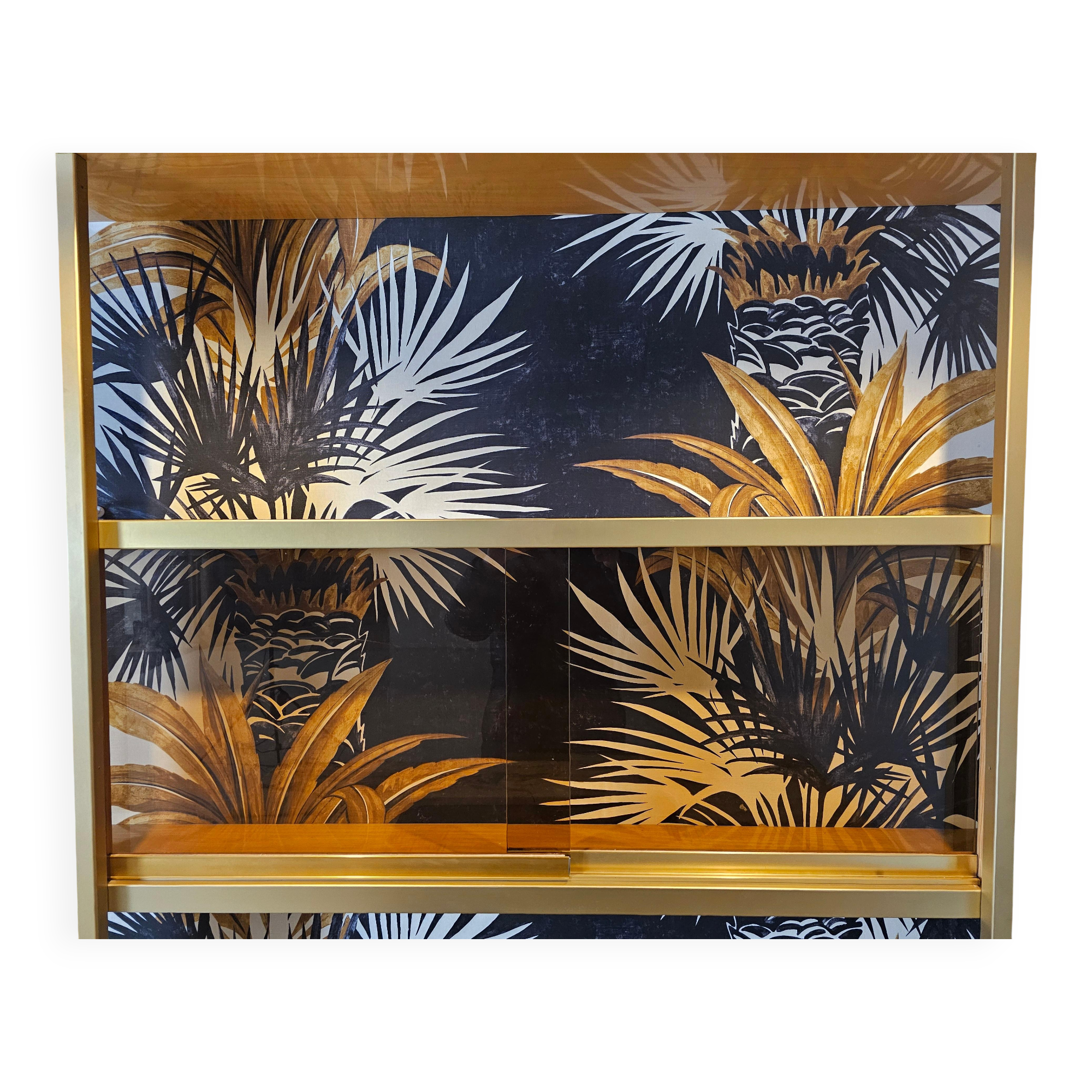 Bar with pressed bamboo stools, Italy, 1970