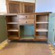 Buffet vintage bois et vert sauge