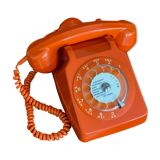 Vintage orange dial phone