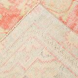 5x8 Cream & Red Turkish Vintage Rug 153x256Cm SK 20384