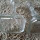 Pair of glass candle holders