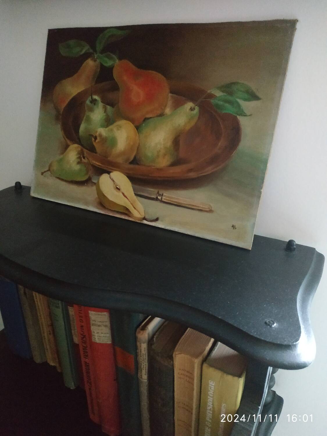 Still life with pears