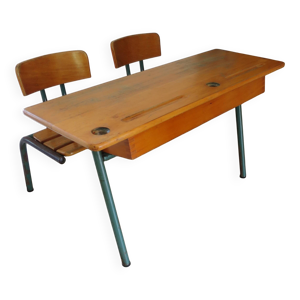 bureau d’écolier vintage