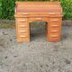 American desk with curtains 8 drawers 2 shelves oak 50s vintage