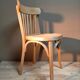 Set of two vintage bistro chairs in curved wood - baumann