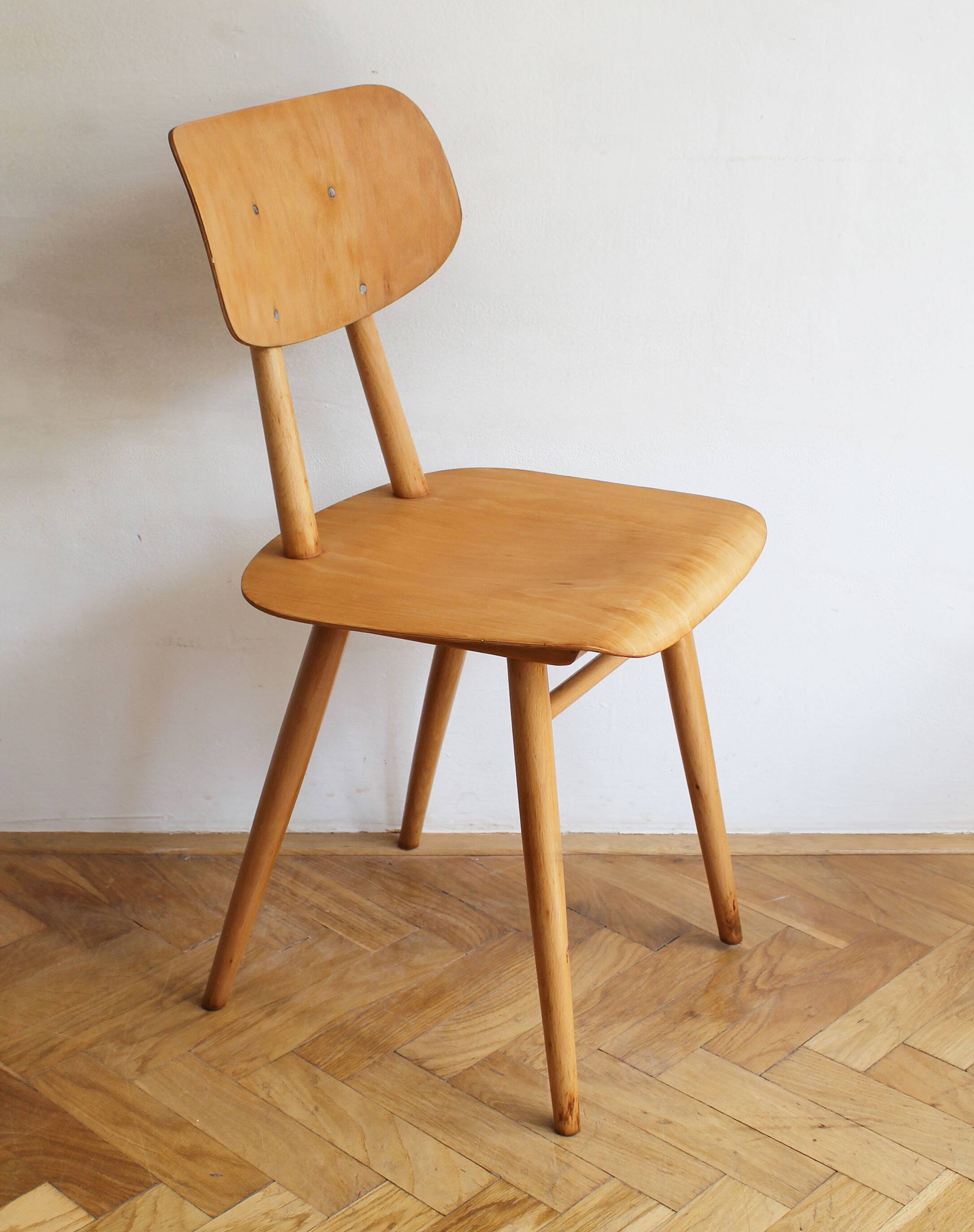 Pair of Dining Chairs by Antonin Suman for TON