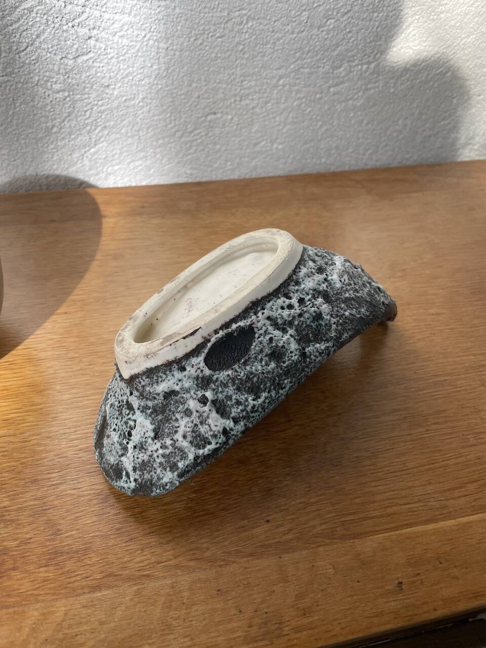 Empty ceramic pocket Fatlava Vallauris 1950