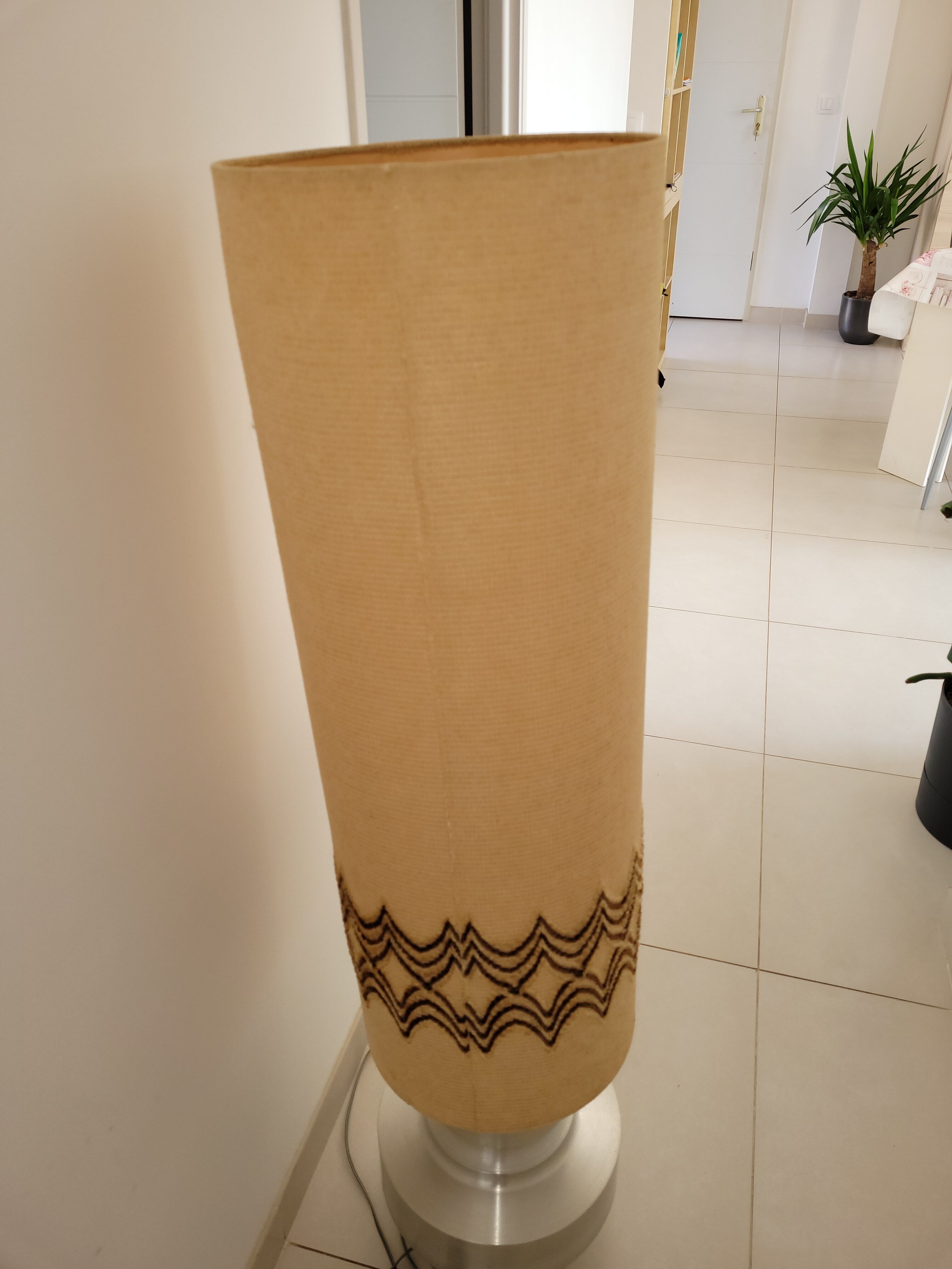 Vintage aluminum table lamp