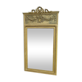 Large early 20th century mirror bevelled 66x128cm