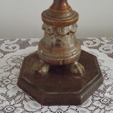 Antique 18th Century Church Altar Candlestick Converted to Table Lamp