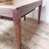 Solid walnut kneading table old XIX°