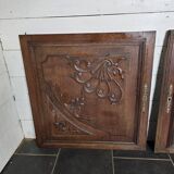 Paire de portes en bois sculpté en chêne