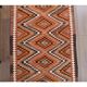 1970s Vintage Turkish Hand-Knotted Wool Cotton Orange Runner Rug 96x346