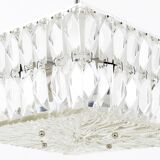 Bakalowits Vienna Faceted Crystal Chandelier Mid-Century, Austria, 1960s