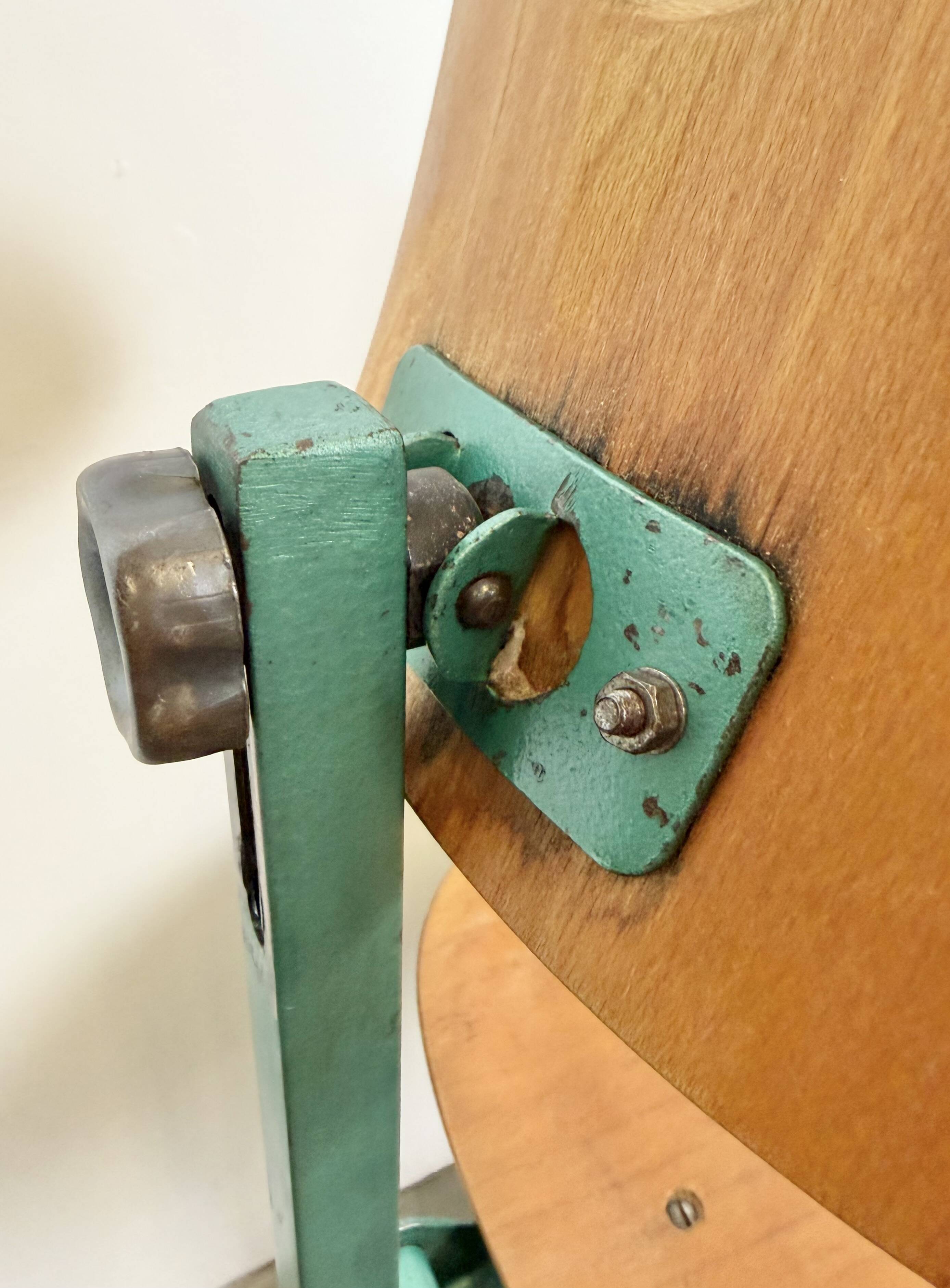 Dark Green Industrial Workshop Chair, 1950s