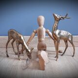 DuO deer and brass doe