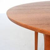 France & Son round dining table in teak Cado Denmark 1960