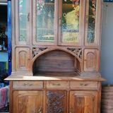 Buffet deux corps Gauthier Poinsignon en noyer