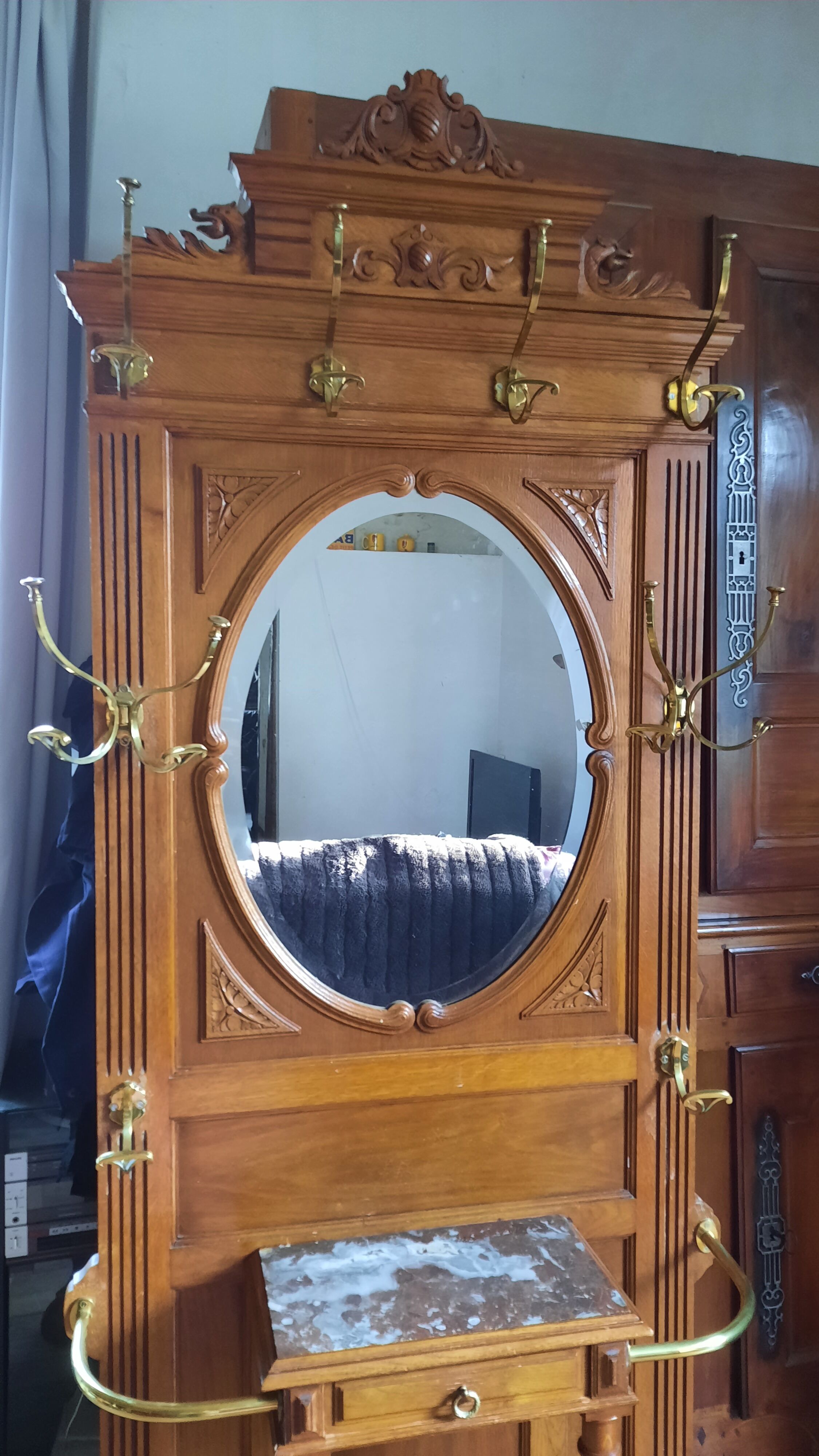 Coat rack art deco wardrobe