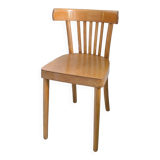 Chaise bistrot vintage Mid-Century en bois à barreaux style scandinave