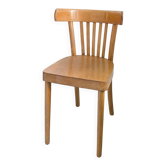 Chaise bistrot vintage Mid-Century en bois à barreaux style scandinave