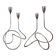 Pair of vintage chrome metal candlesticks