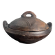 Abron Terracotta Bowls with Clay Lid - African Bowl