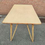 Vintage bamboo wicker rattan table
